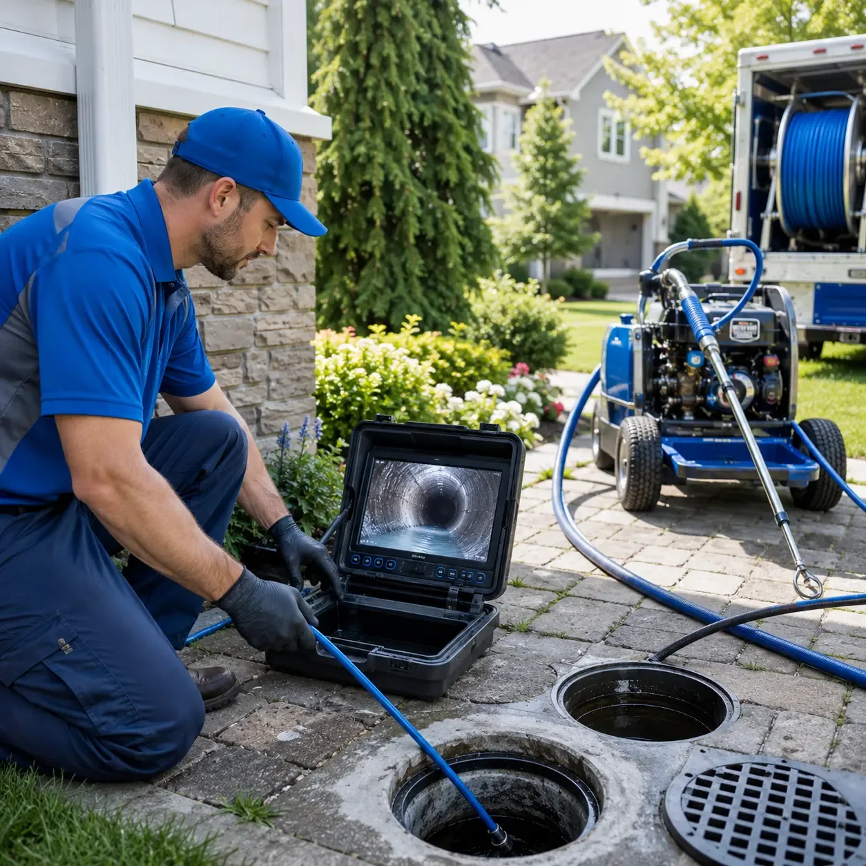 Outdoor drain cleaning professionals serving Washington Crossing, PA