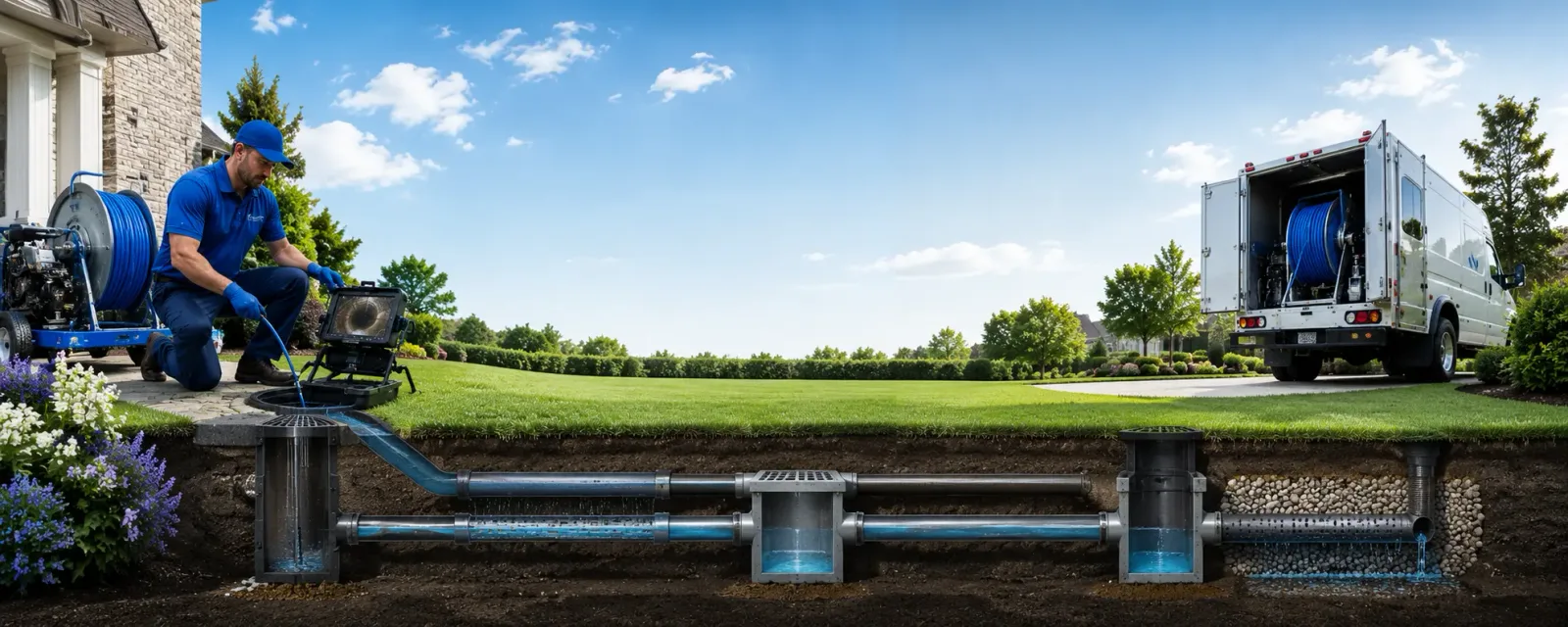 Outdoor drain cleaning information for Washington Crossing, PA